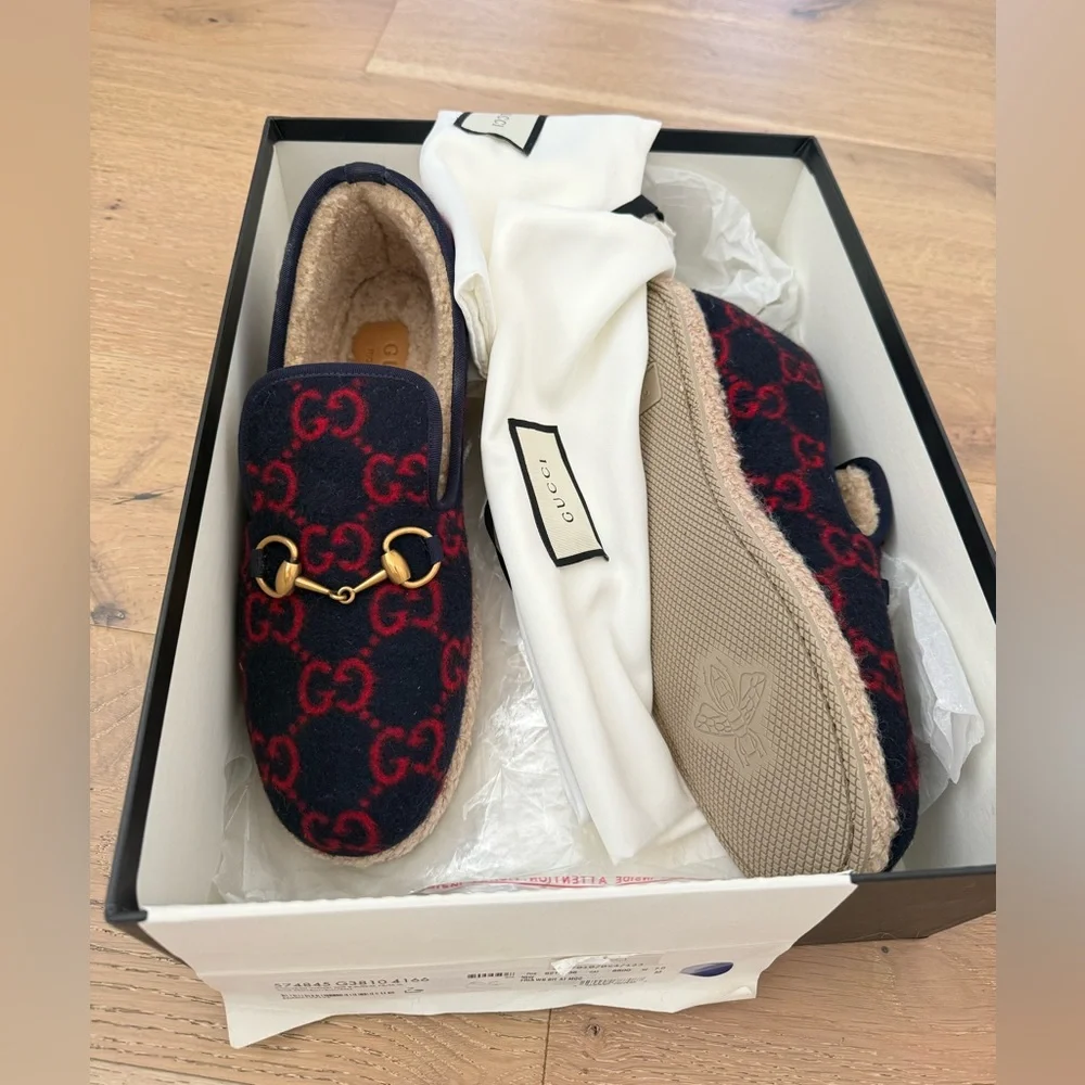Gucci Fria Wool Loafers